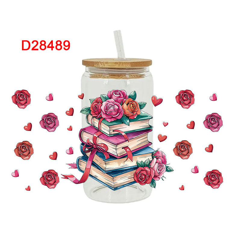 Wholesale Colored Pencil Bow Teacher's Day 16oz Cup UV DTF Wraps