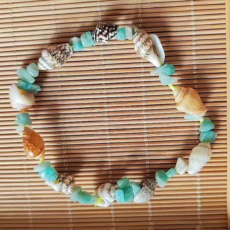 Wholesale Ocean Style Natural Gravel Shell Conch Bracelet