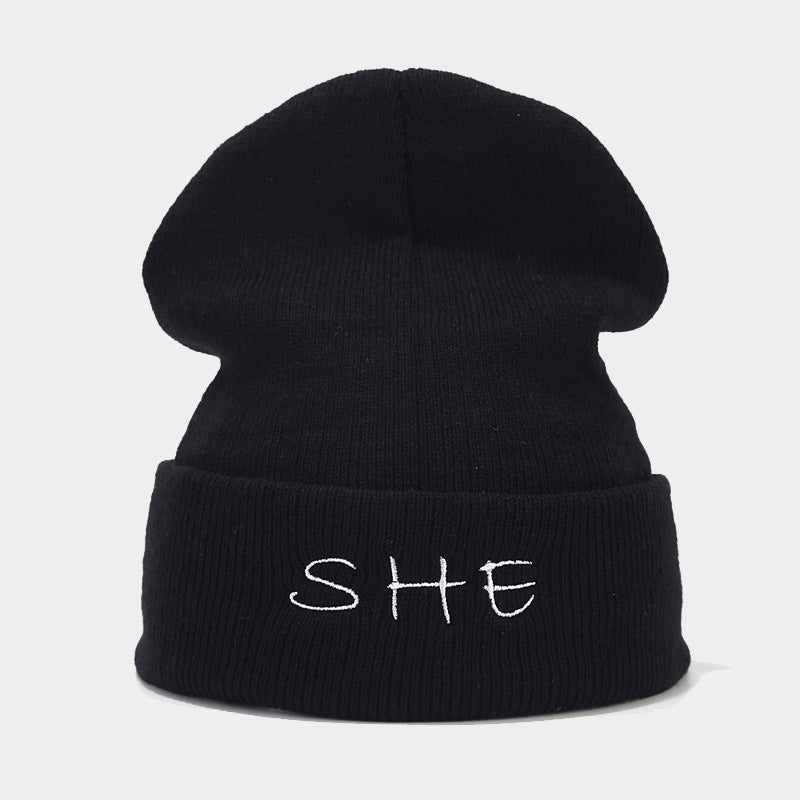 Wholesale 2023 Autumn and Winter New Mom and Dad Couple Letters Embroidery Knitted Hat Woolen Hat