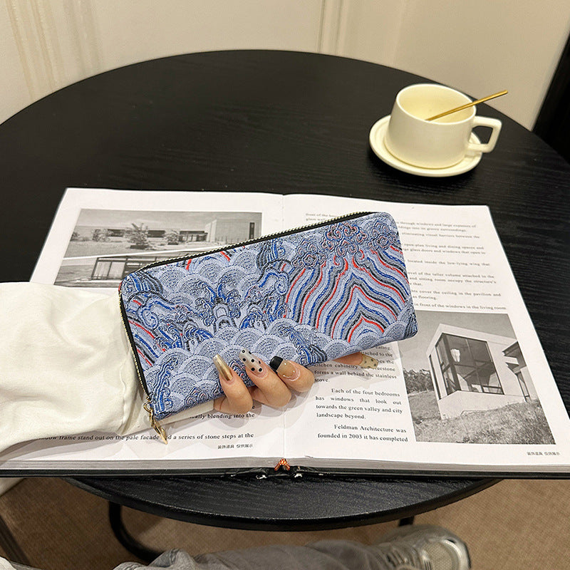 Wholesale Ancient Style Pattern Series Long Wallet