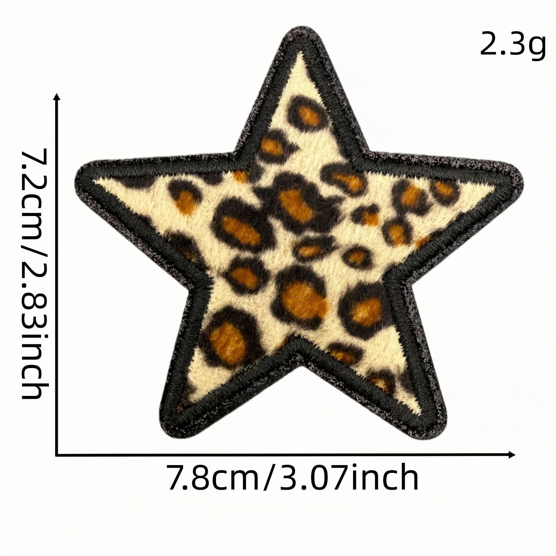 Wholesale Trendy Cartoon Rugby Embroidered Iron On Patches Leopard Print Decorative Applique DIY Craft Accessory