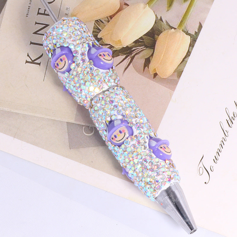 Wholesale beadable pens with full diamond beads DIY