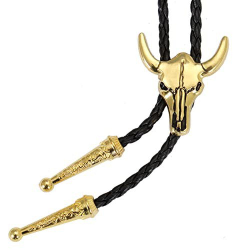 Wholesale Western cowboy long pendant sweater chain leather