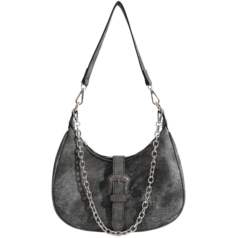 Wholesale Vintage PU Leather Chain Shoulder Bag