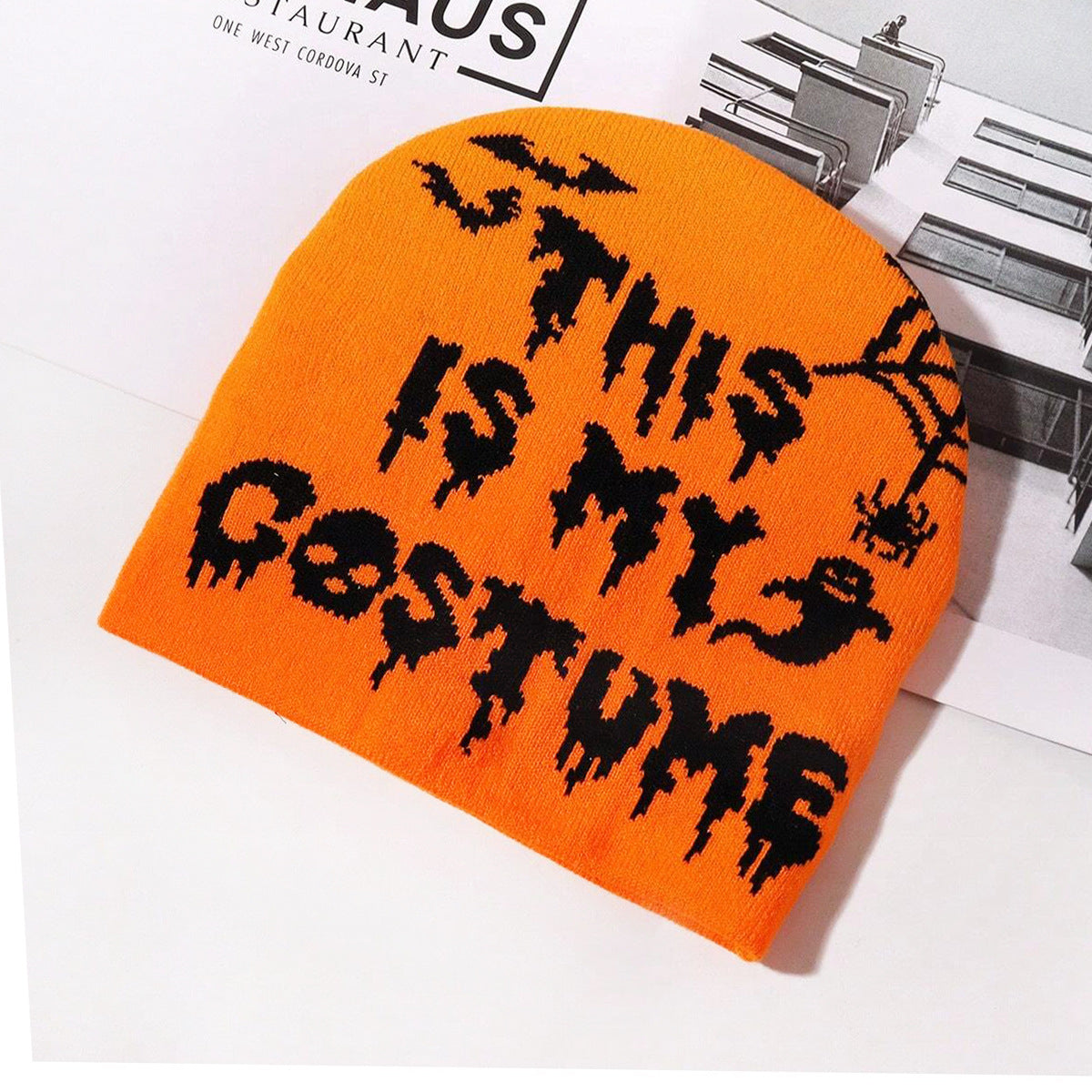 Wholesale Trendy Autumn and Winter Halloween Knit Hats