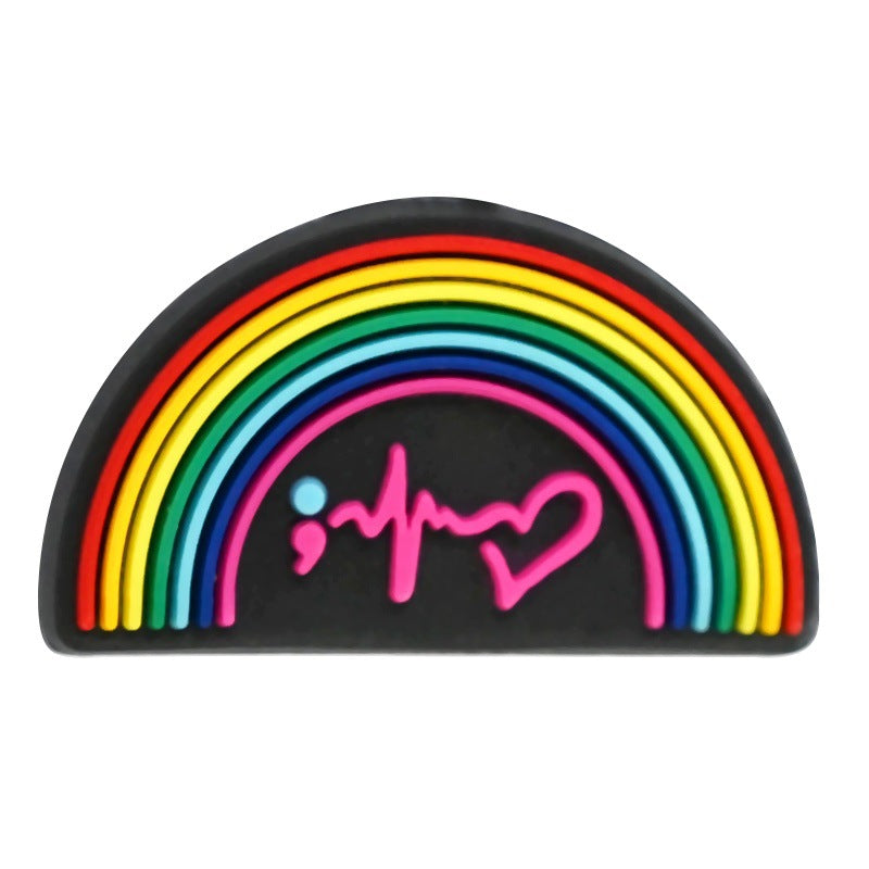 Wholesale  Random 100pcs/pack  Cartoon colored bead Focal Beads