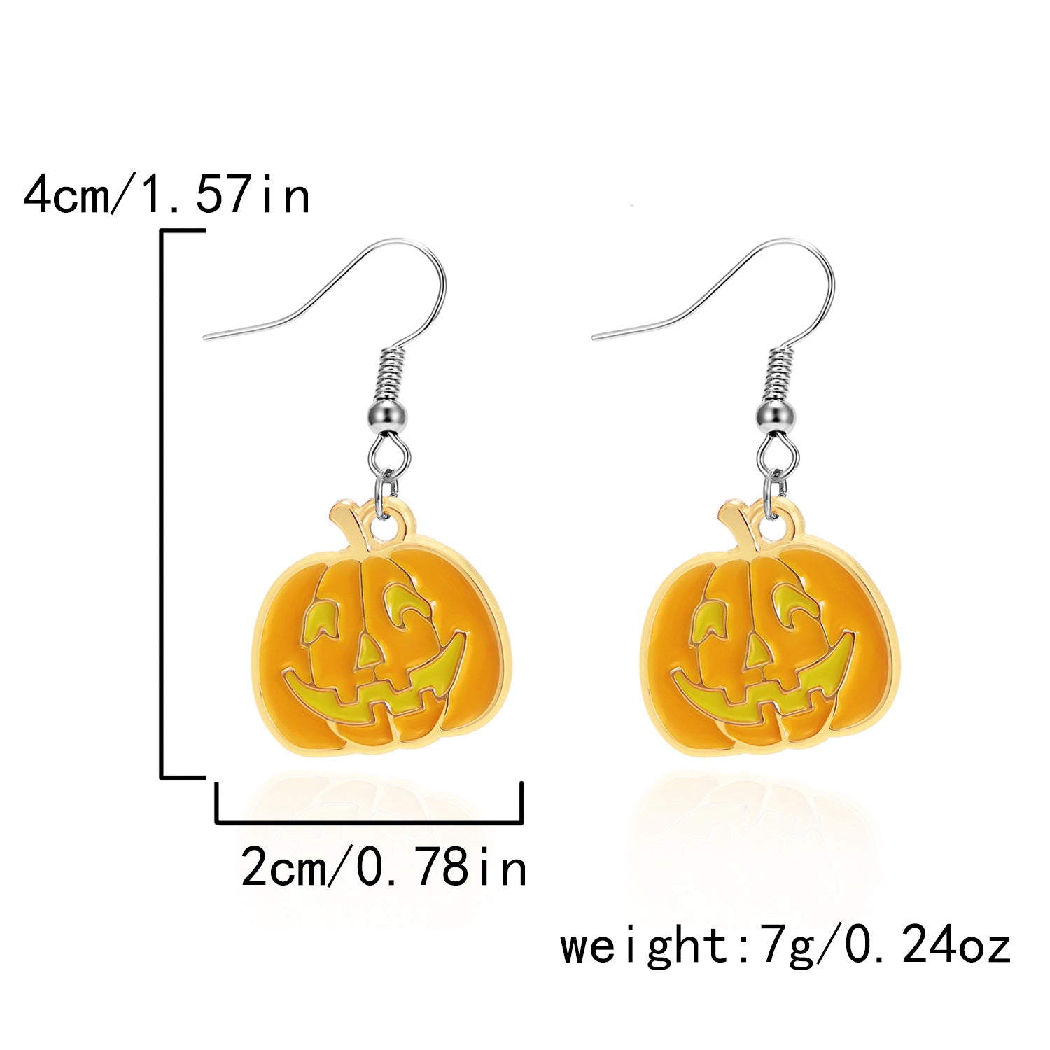 Wholesale Dark Style Halloween Pumpkin Skull Earrings