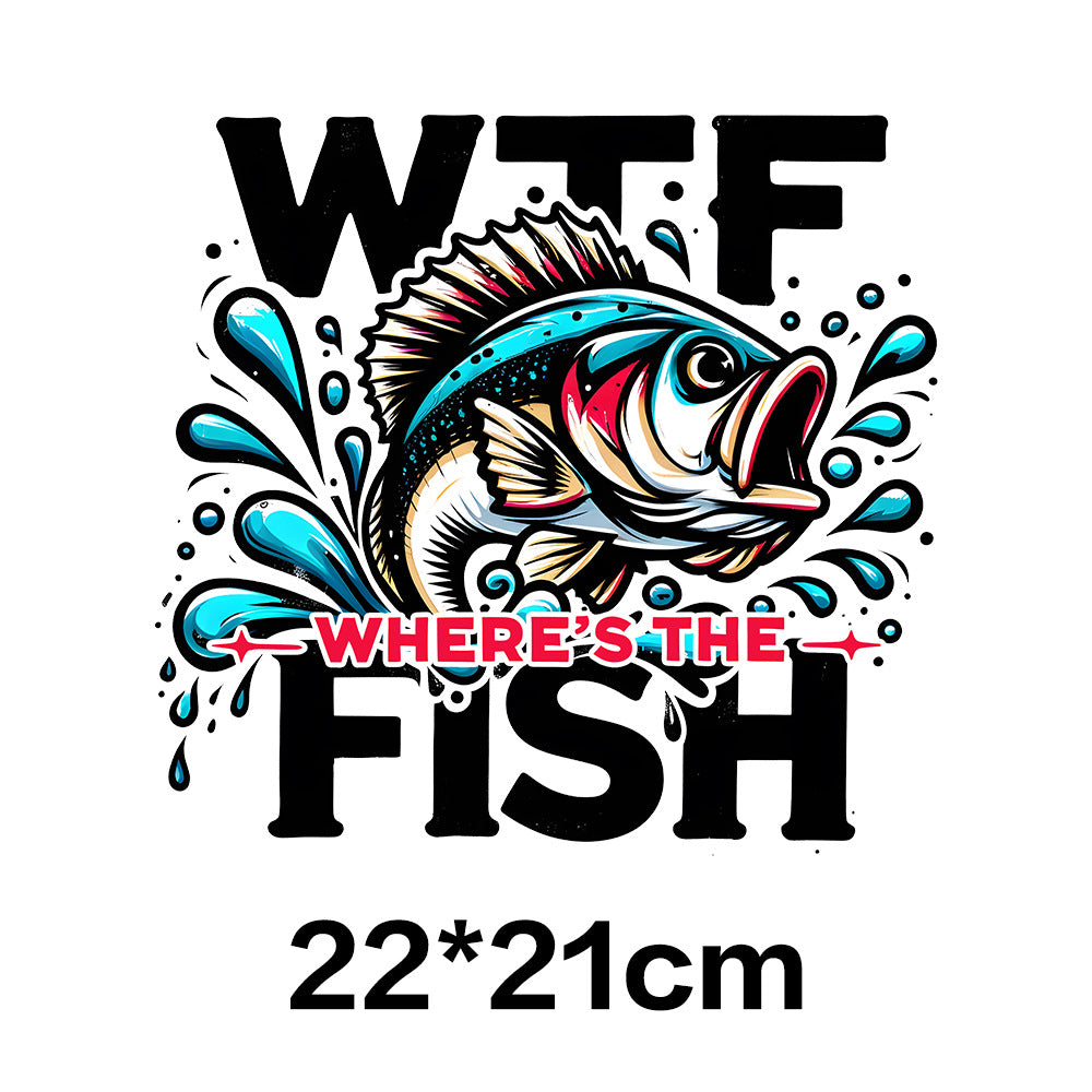 Wholesale Fishing UV DTF Ready to Press Transfers Wraps