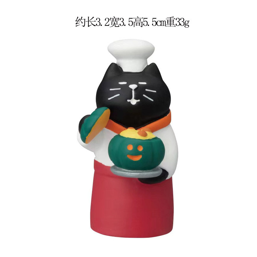 Wholesale Japanese ZAKKA Cat Resin Figurine  King Pumpkin Home Decor