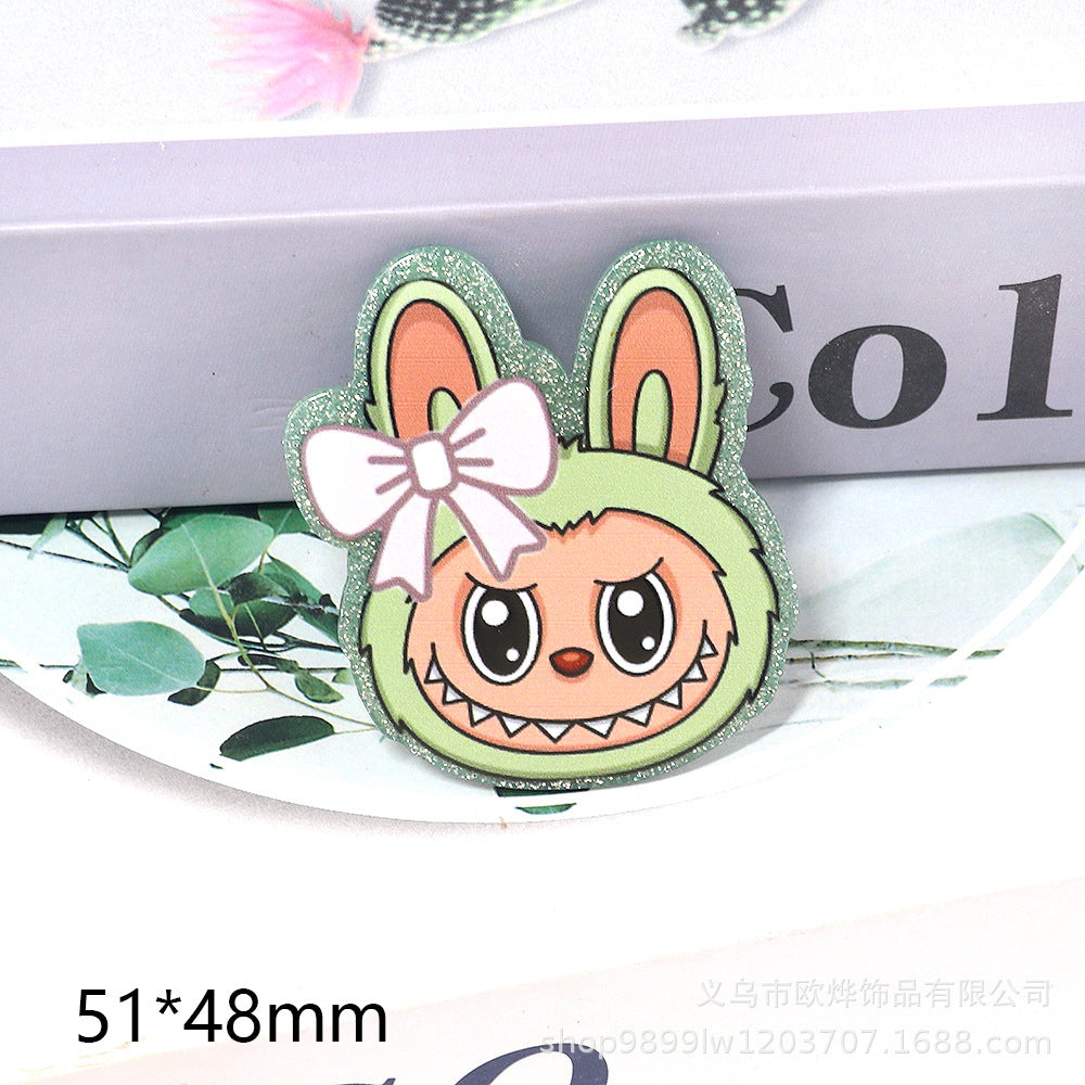Wholesale 10pcs Cartoon Cute Acrylic flatbacks DIY