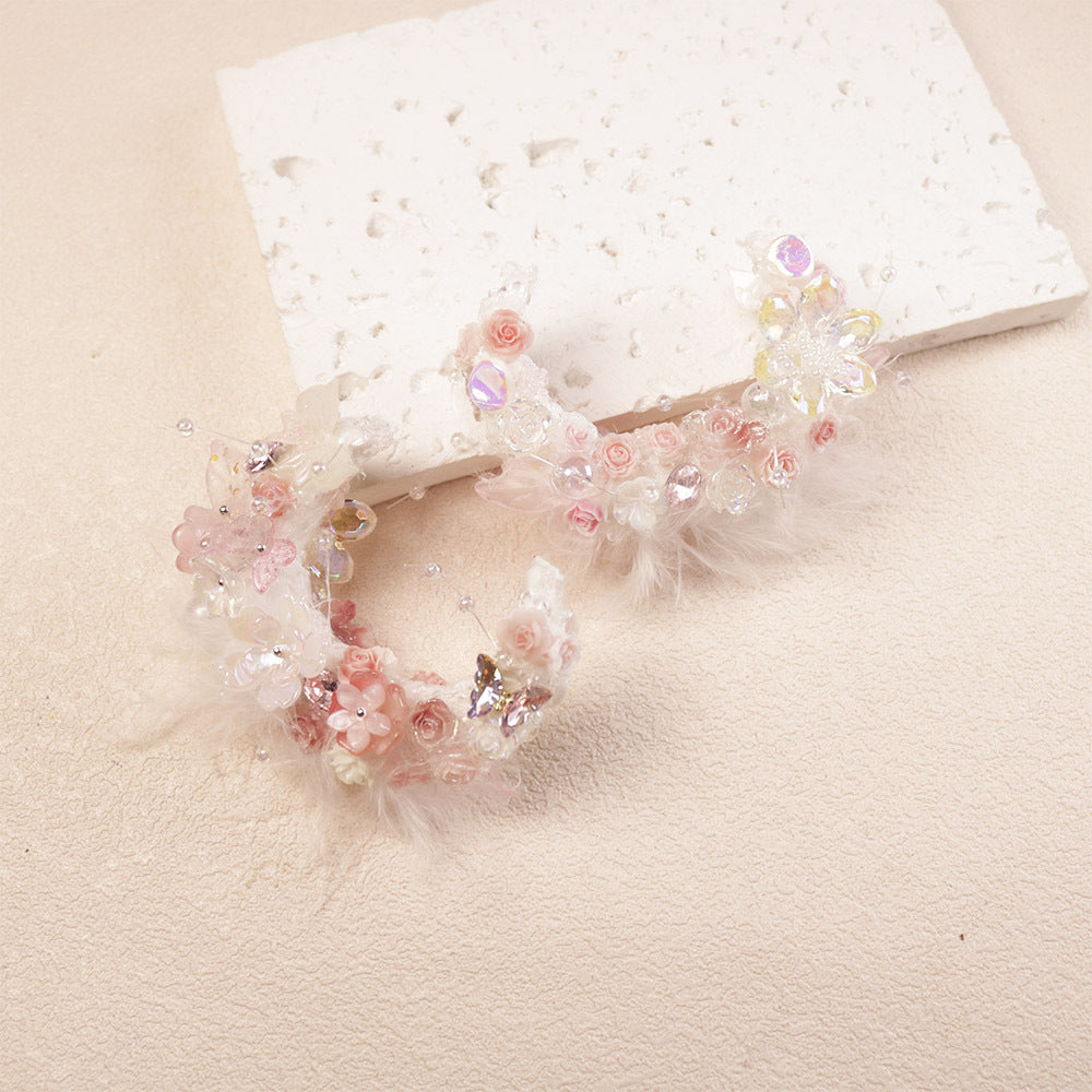 Wholesale Feather Moon Boat Heavy Industry Nepalese Beads Can Be Worn Pen Loose Beads