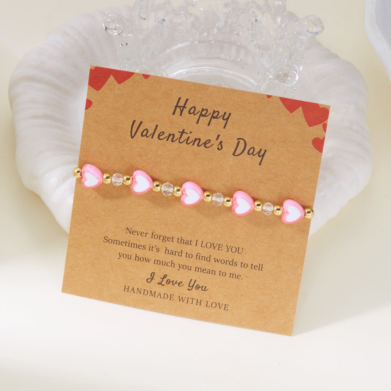 Wholesale Soft Ceramic Valentine' s Day Multi Color Love Bracelet