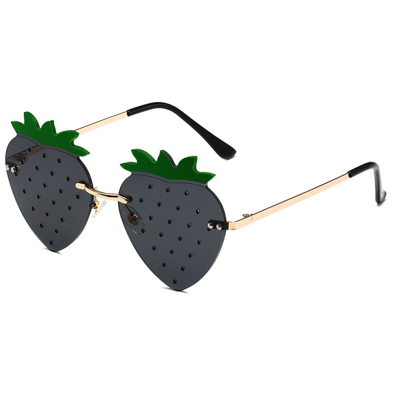 Wholesale PC Frameless Strawberry Sunglasses
