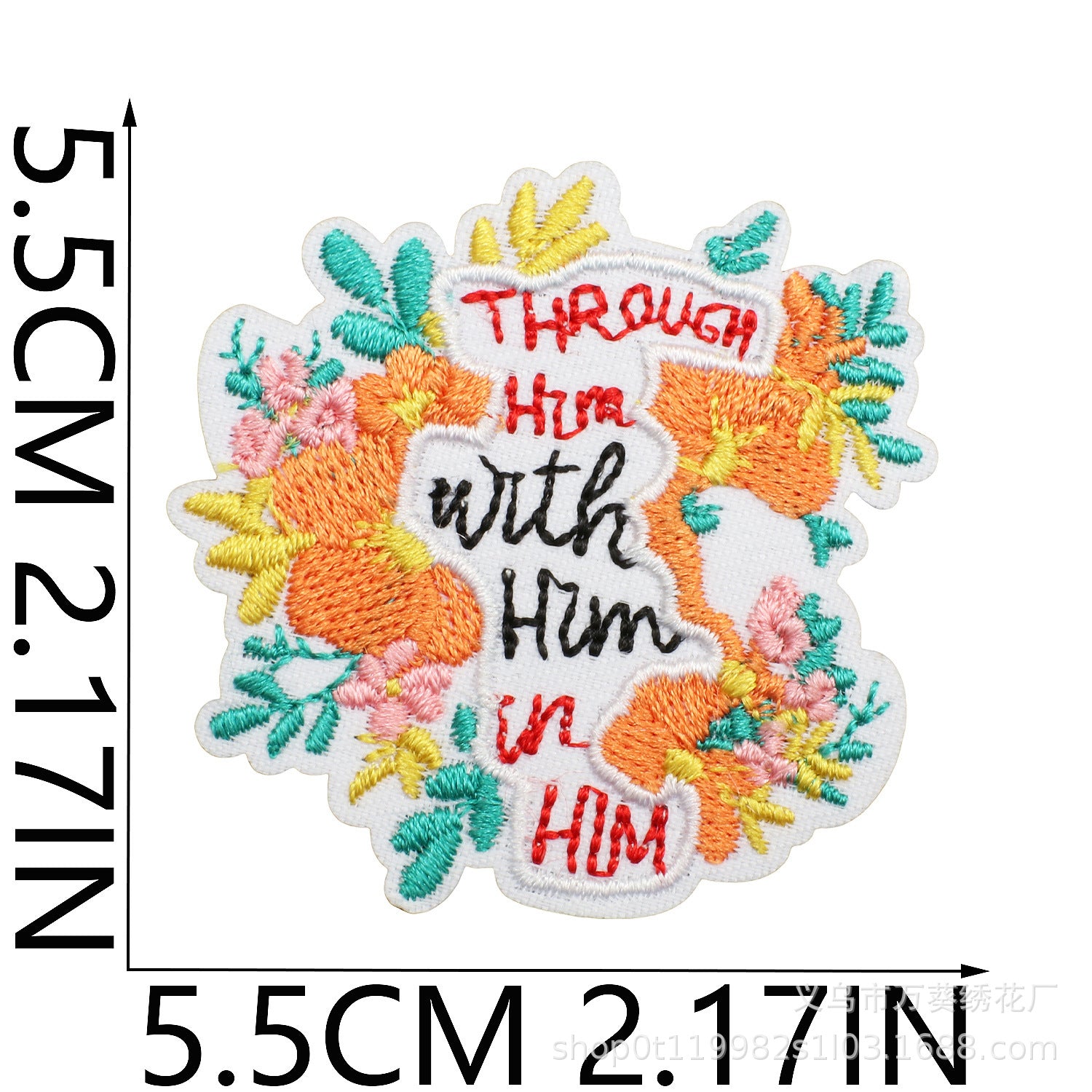 Wholesale Inspirational Embroidered Patch Alphabet Motto Clothing Decorative Accent For Resale