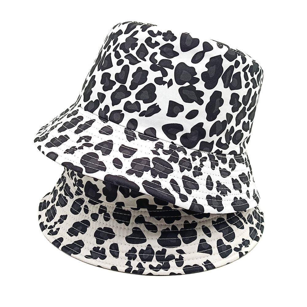 Wholesale Leopard print double sided bucket hat