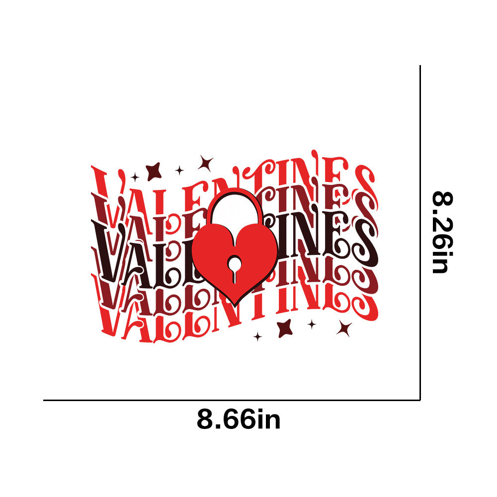 Wholesale Valentine' s Day UV DTF Ready to Press Transfers Wraps