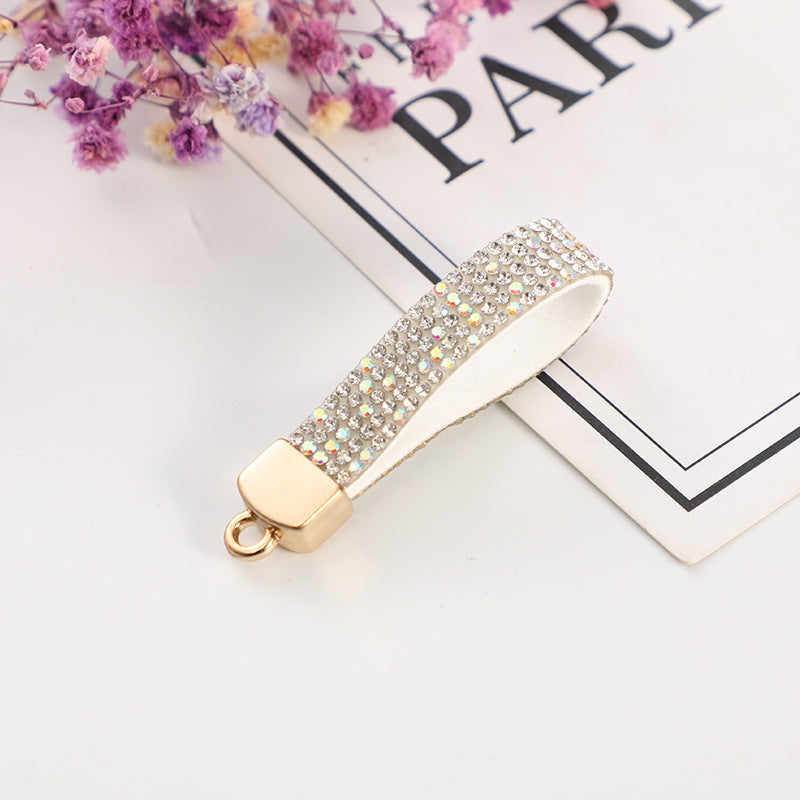 Accesorios de cadena de llaves de diamantes de aleación de zinc al por mayor