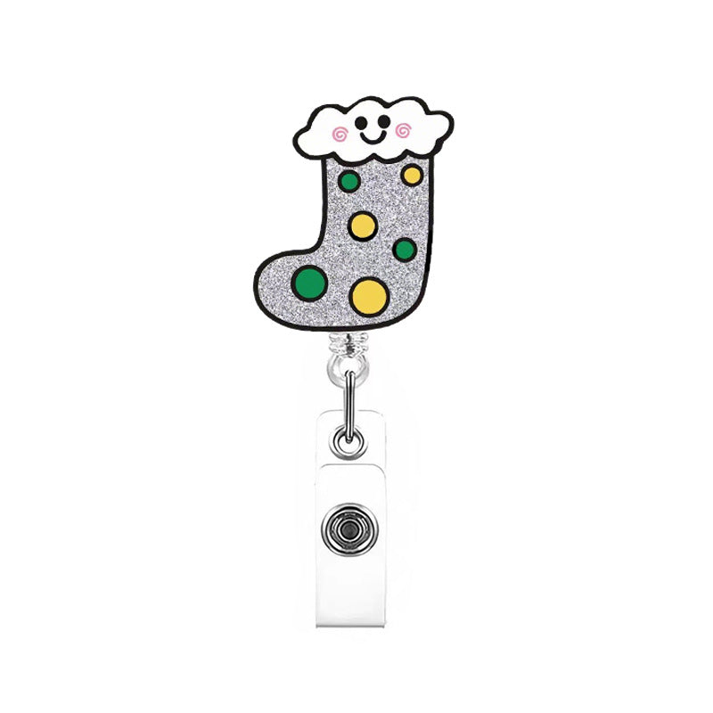 Wholesale Christmas cartoon gift Badge Reels