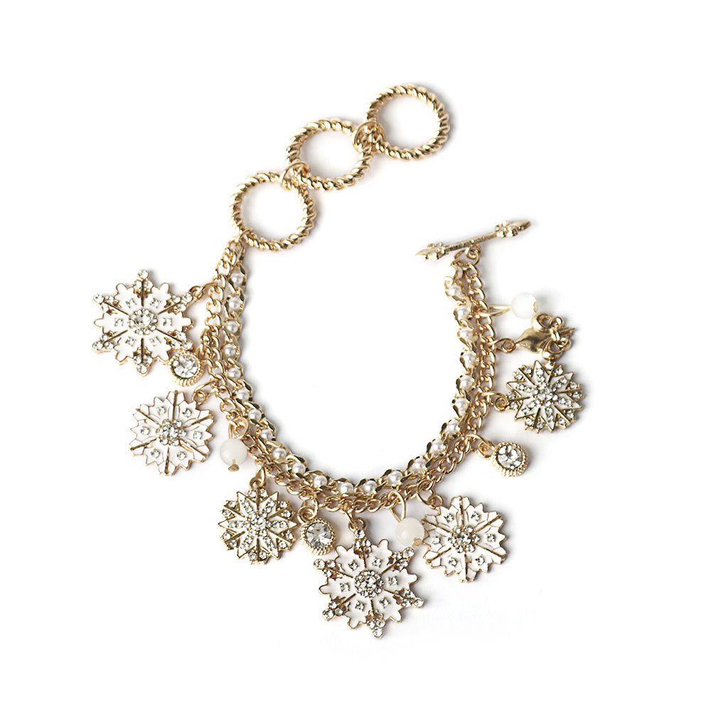 Wholesale Snowflake Reindeer Christmas Tree Fashion Creative Alloy Bracelet