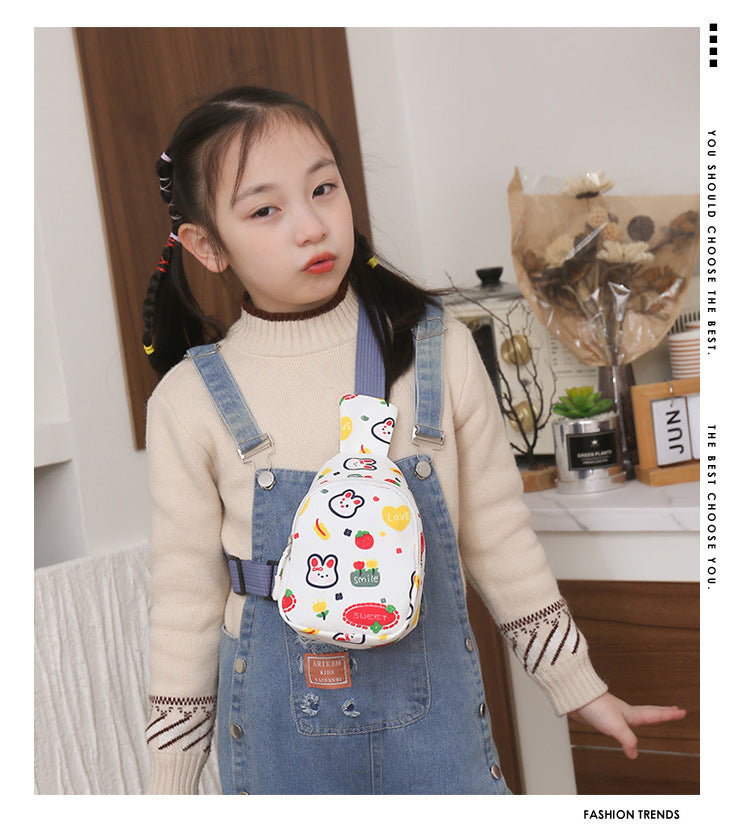 Wholesale soft girl preppy chest bag