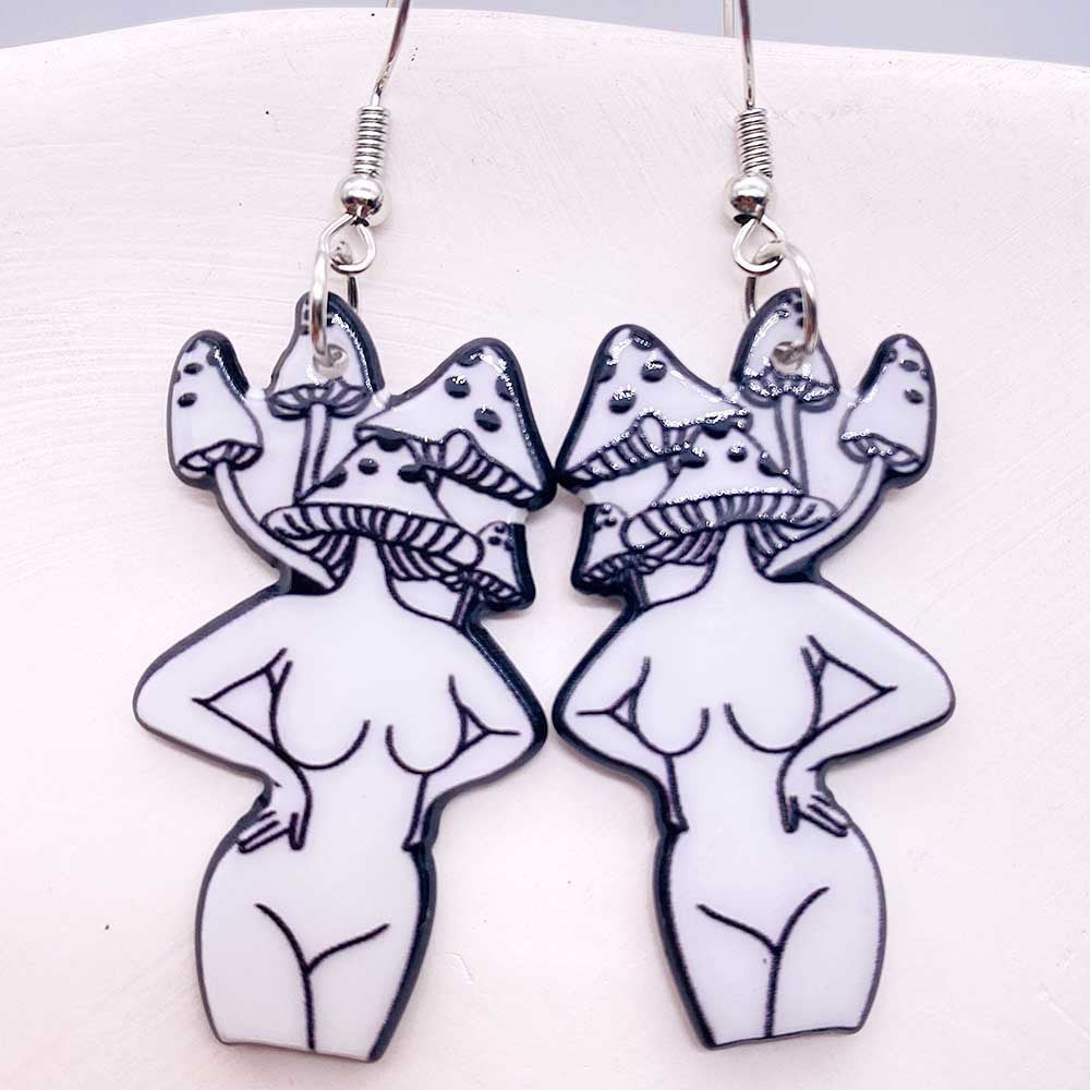 Pendientes acrílicos de personaje de dibujos animados al por mayor