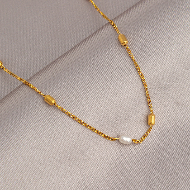 Wholesale Gold Titanium Steel Necklace for Women,  Non-Fading