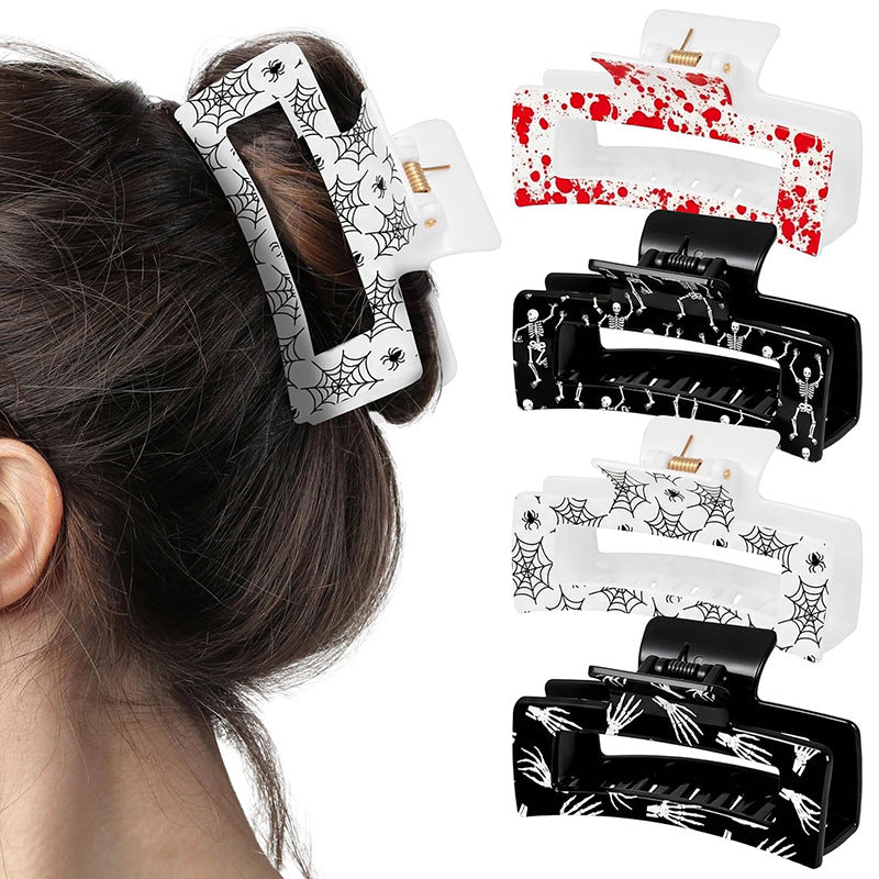 Wholesale   Web Hair Claw Clip White Stylish Hair Accessory For Everyday Styling And Boutique Resale