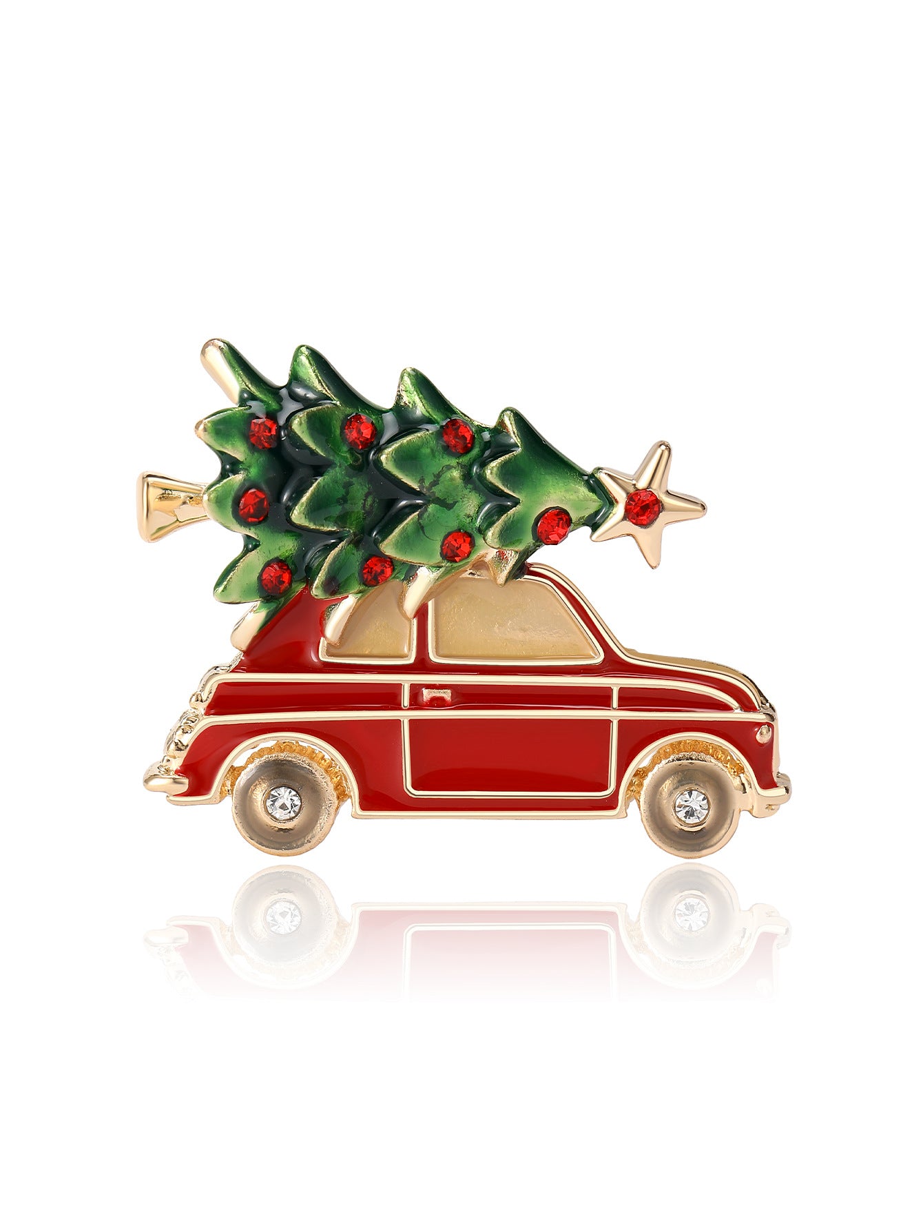 Wholesale fashion creative design Christmas tree brooch s