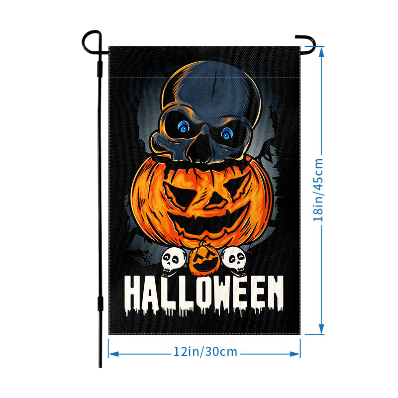 Wholesale Halloween Garden Flag Skull Hanging Flag Party Atmosphere Garden Flag