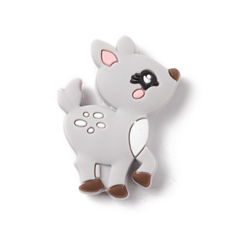 Wholesale 10pcs Colorful Cute Cartoon Animal Geometry Focal Beads