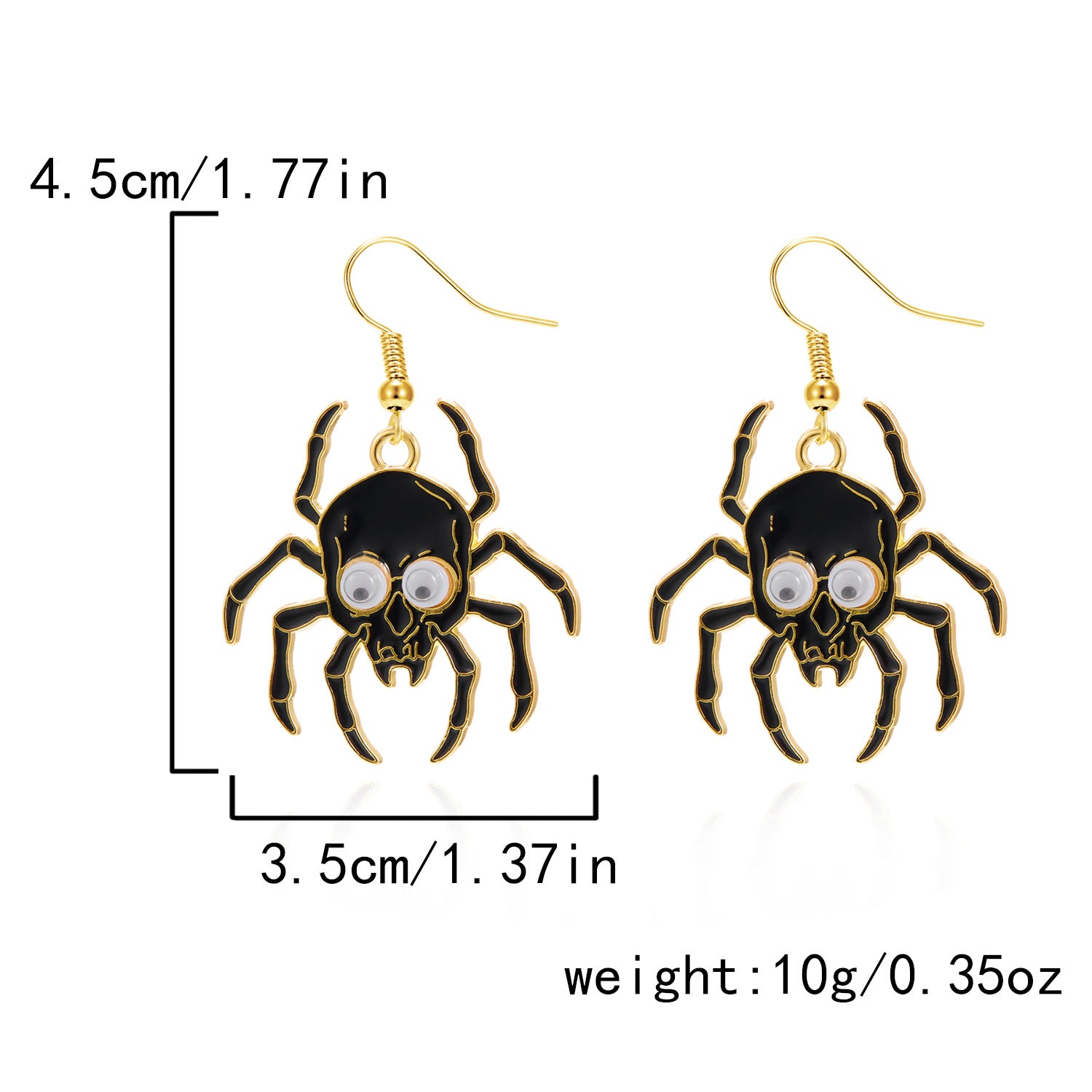Wholesale  Pumpkin Skull Bat Earrings