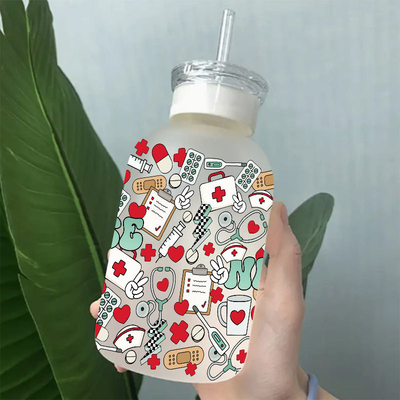 Wholesale Cartoon Colorful Medical 16oz Cup UV DTF Wraps