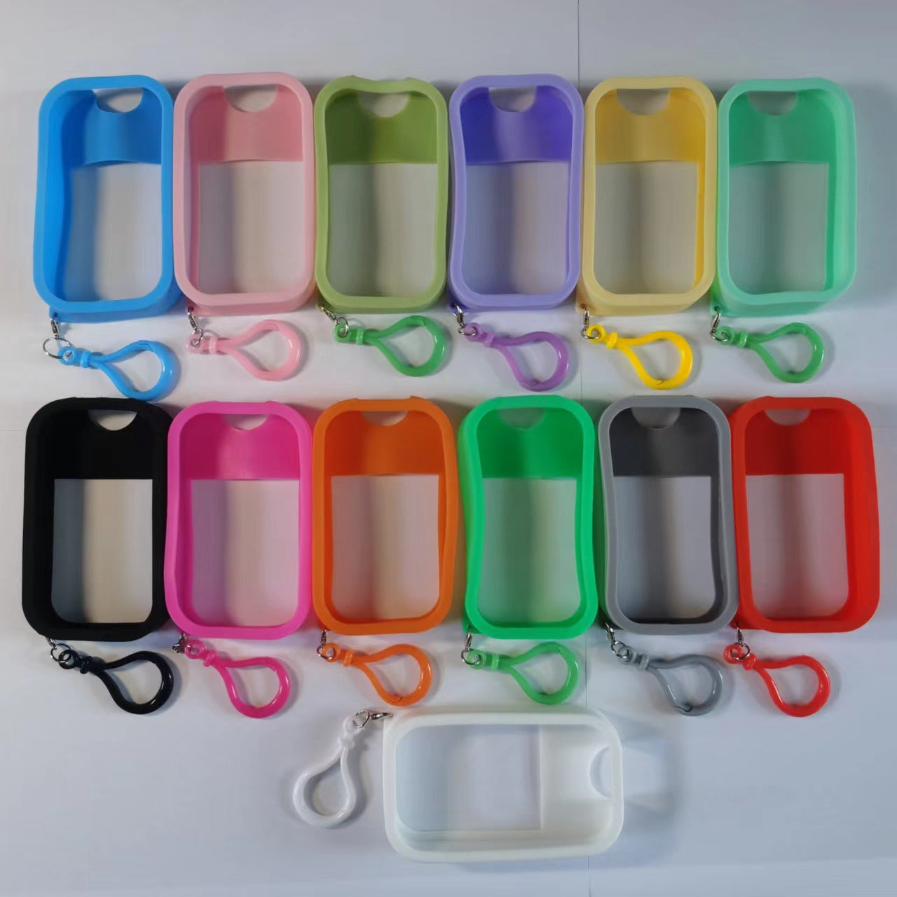 Wholesale 50ml Portable Travel Press silicone hook alcohol Toner hydrating portable perfume sub-packaging empty bottle card spray bottle