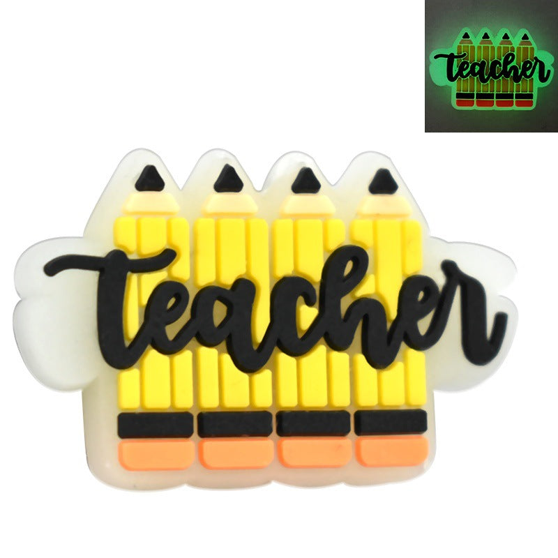 Wholesale Random 100pcs/pack  Glow-in-the-dark cartoon multi-functional beaded   Focal Beads