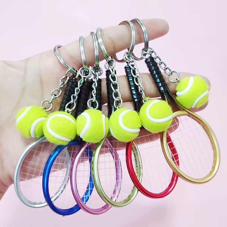 Wholesale Imitation Tennis Racket Keychain