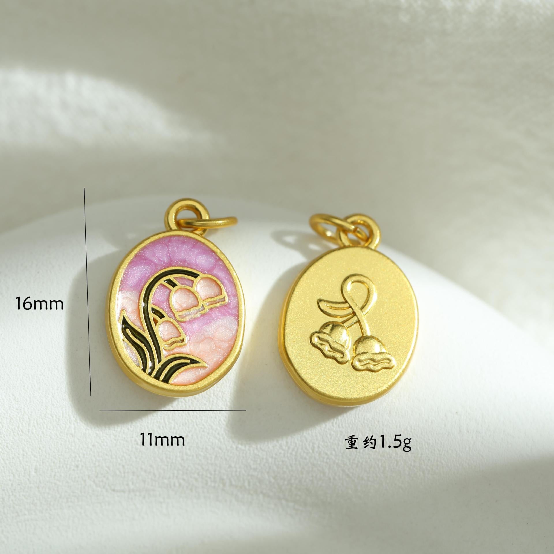Wholesale Lily Flower Butterfly Cartoon Pendant