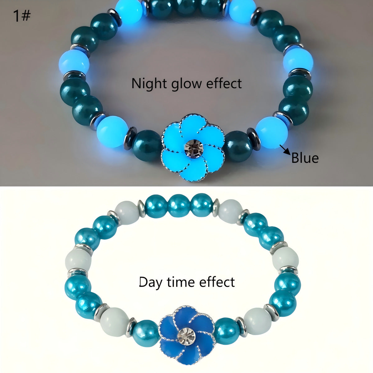 Wholesale 5pcs Dreamy Luminous Rotating Sunflower Bracelet