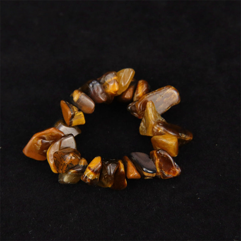 Wholesale Personality Hand-worn Natural Gravel Elastic Ring Women