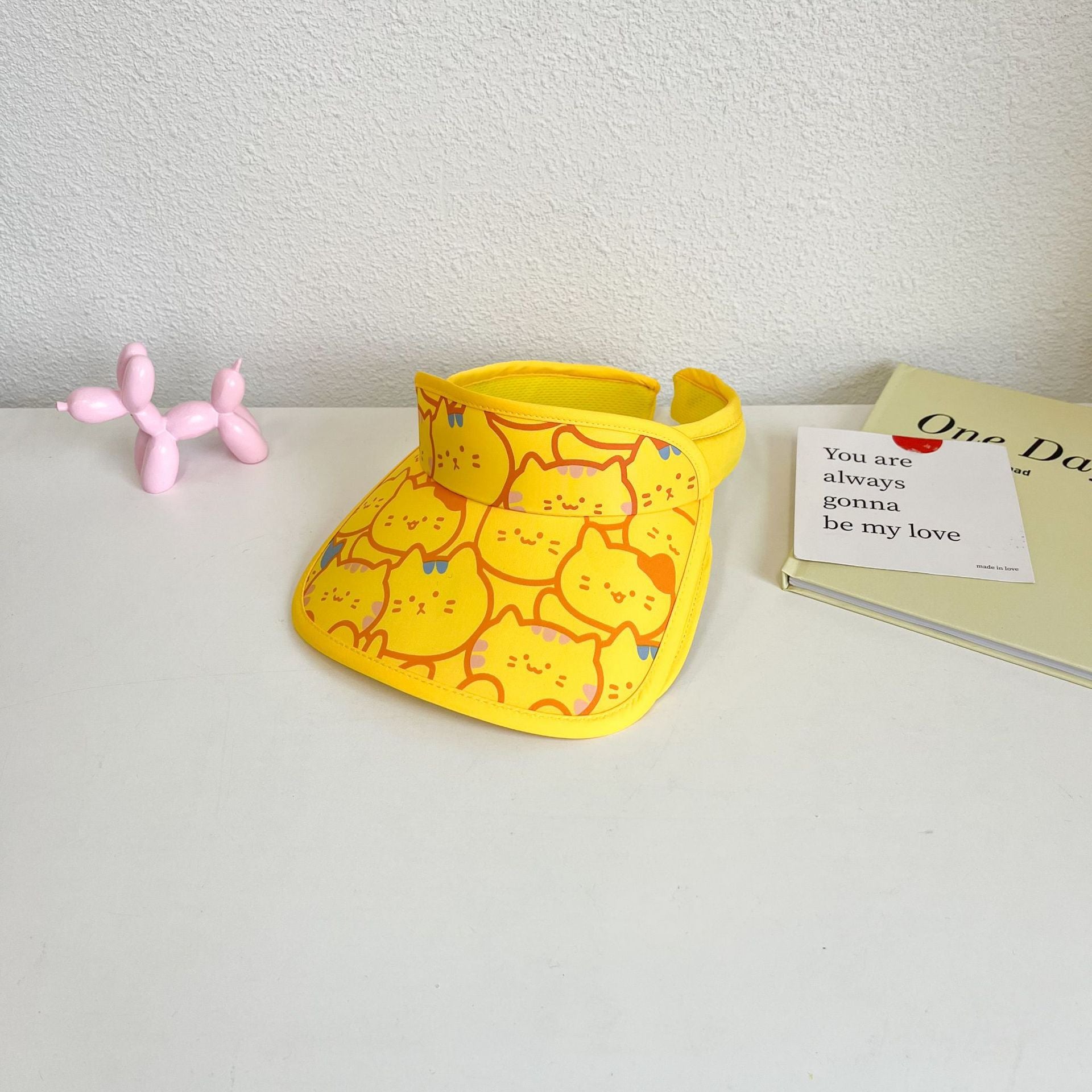 Cartoon de algodón para niños de verano al por mayor Big Brim Sunshade Top de copa vacía