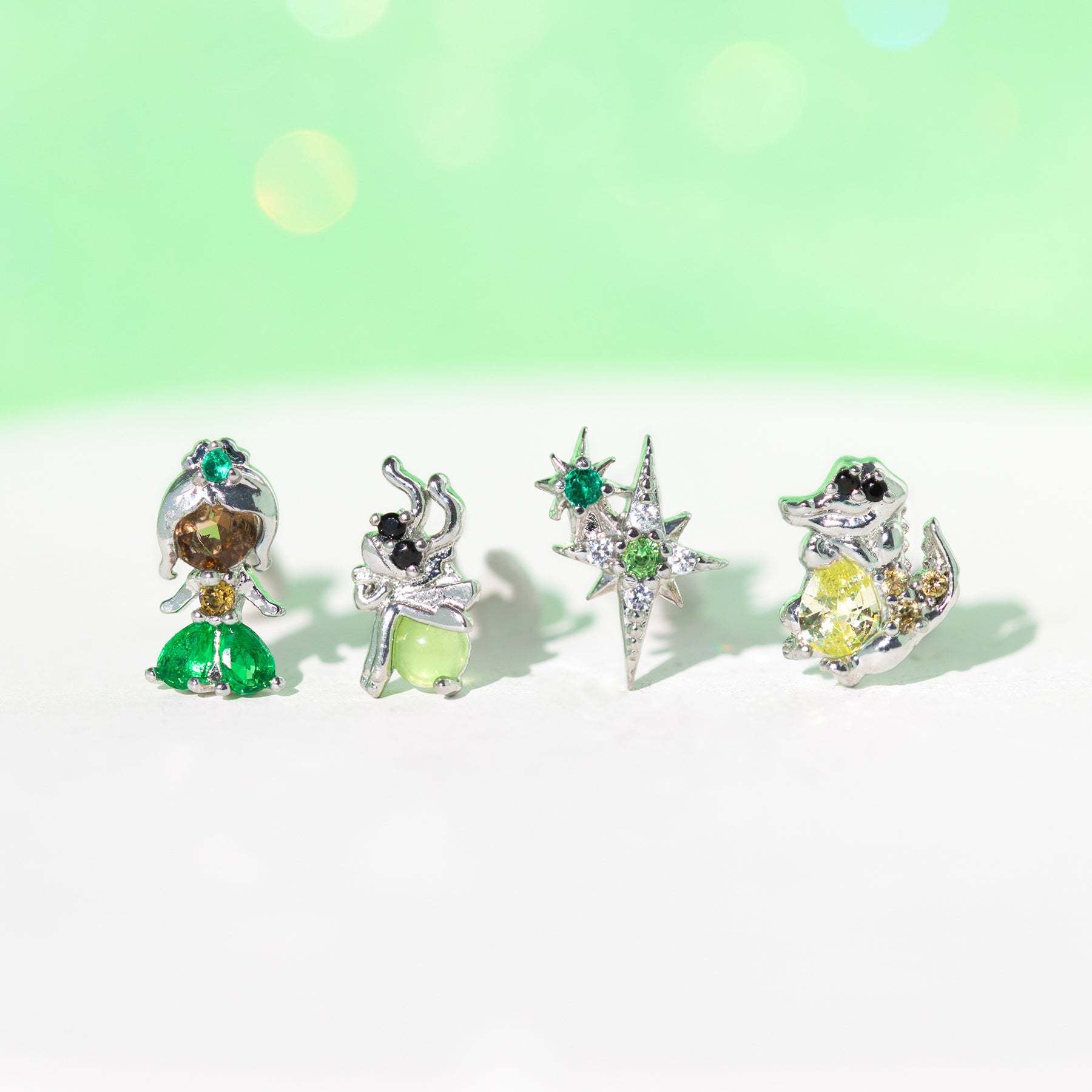 Wholesale Fairy Tale Princess Micropaved Zircon Geometric Earrings