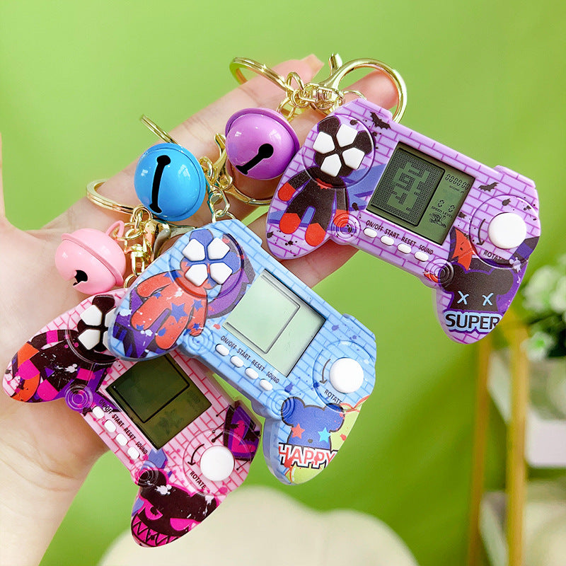 Wholesale Tetris Handheld Mini Game Console Plastic Keychains