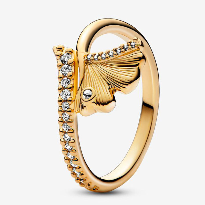 Wholesale Fashion dark purple Pansy Ring