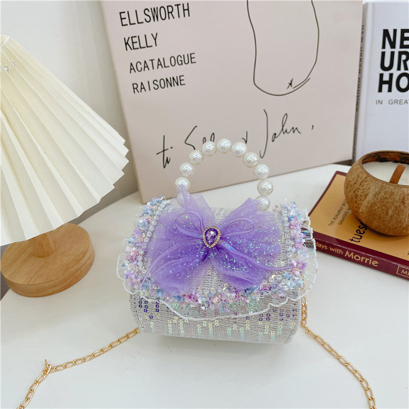 Wholesale PVC Children Pearl Portable Fragrance Coin Purse