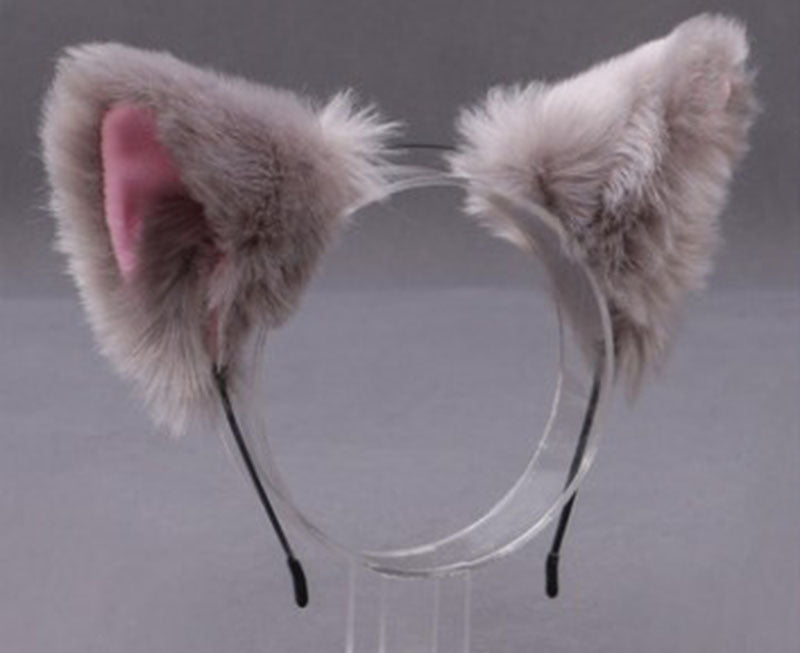 Wholesale Cat's Ears Plush Hair Hoop