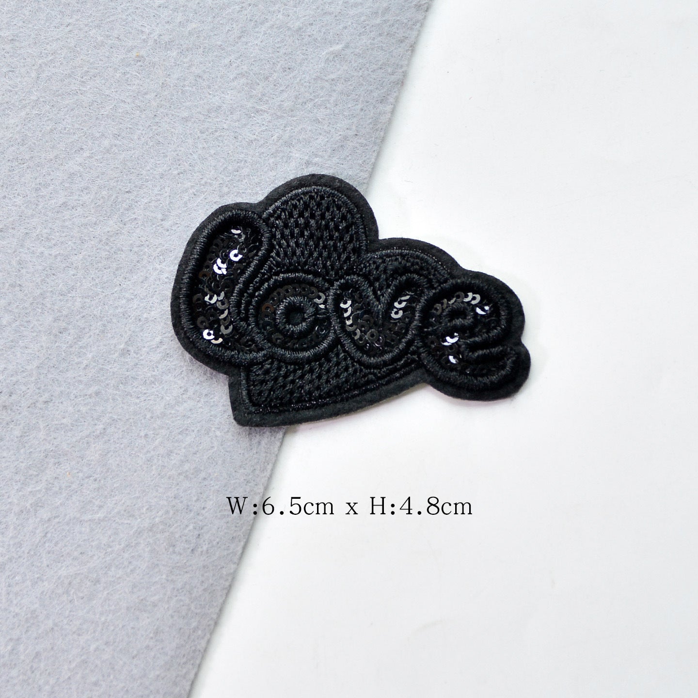 Wholesale Love Letter Bow Embroidered Felt Patch With Pink Sequin Trendy Decorative Accent For Clothing Repair Gift Or Boutique Resale