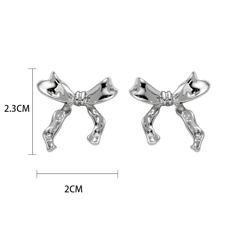 Wholesale Bow Earrings for Women 925 Silver Needle