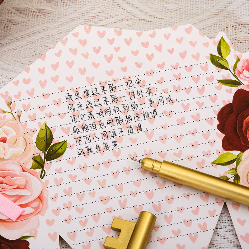 Wholesale Mother's Day Teacher's Day Paper 3D Flower Bundle Bowtie Gold Plated Greeting Cards