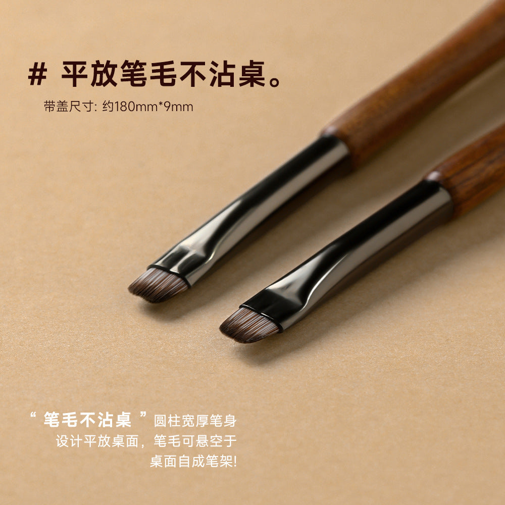 Wholesale Nail art base glue pen short-hair brush French phototherapy pen flat head small round sandalwood Japanese nail art base glue brush