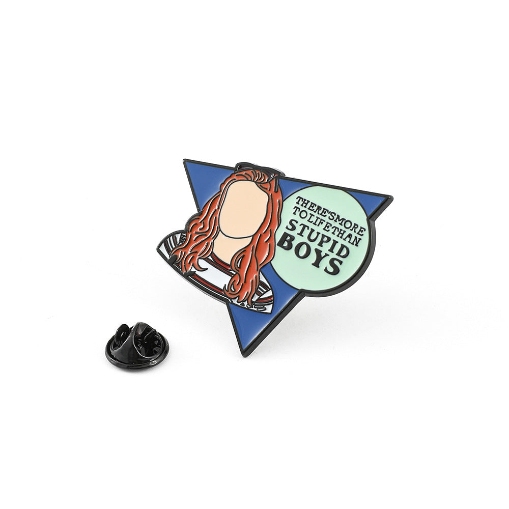 Wholesale Cute cartoon metal badge Brooch