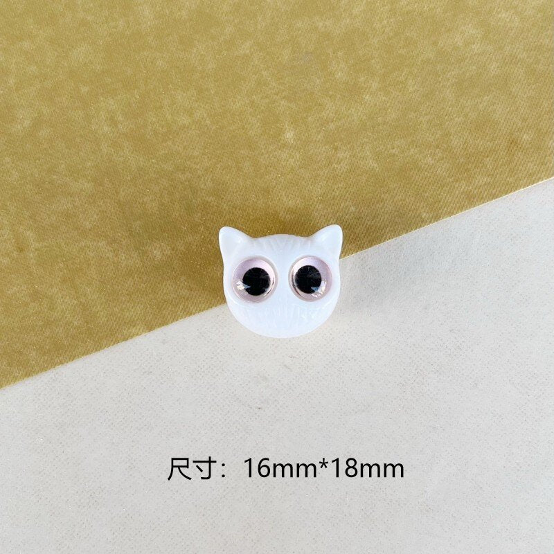 Wholesale Cat head  cat loose beads string Charms